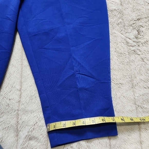 Size 12 Capri Royal blue pockets Cotton Summer slim fit pants APT.9 - Picture 15 of 15